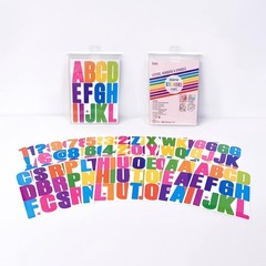 24 Sheets 2 Inch Self Adhesive Letters Stick on Vinyl 2 Inch, Colorful
