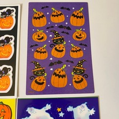 Hallmark & AGC Halloween Stickers Set Ghosts Cats Skeletons Pumpkins & More