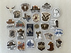 Cowboy Wild West Stickers (25)