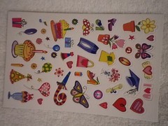 Lot of 26 Sheets Miscellaneous scrapbook Stickers embellishments scissors READ