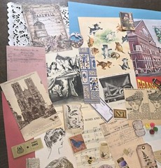 Lot Junk Journal Paper Stickers Tickets Tags Labels Ephemera Vintage Post Cards