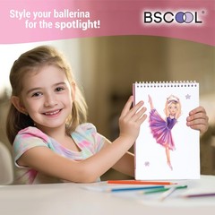 Sticker Dress Up Ballet – Sticker Activity Book for Kids. Learn Girls Fashion…
