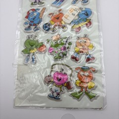 Vintage 1980s Russ Puffy Super Sport Stick On Stickers Google Eyes SEE PICS