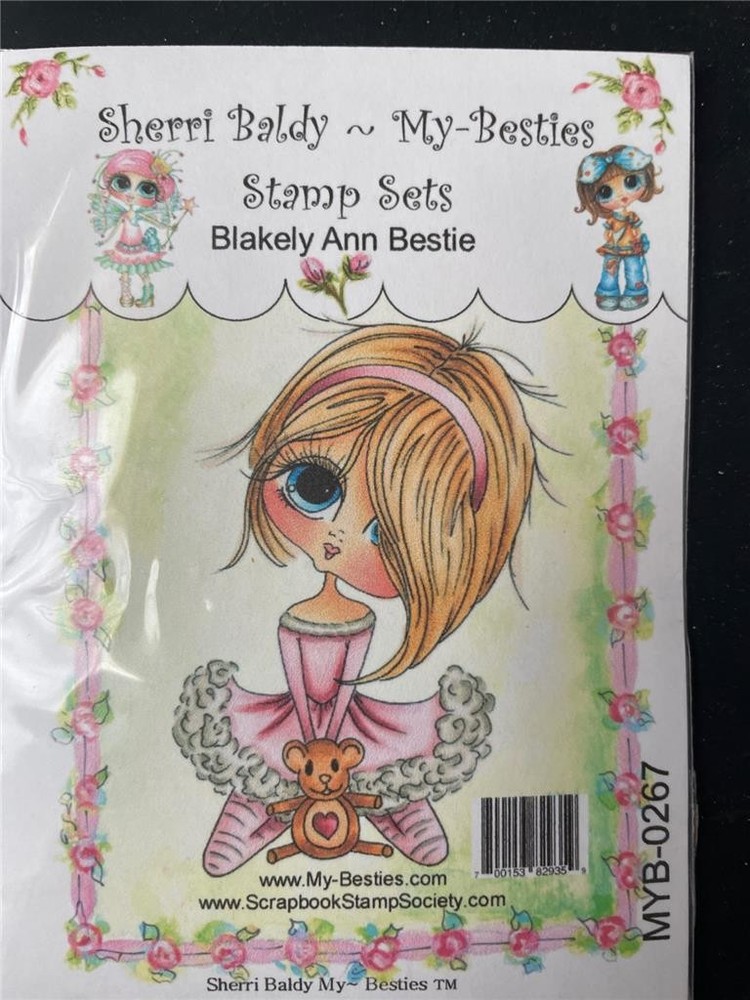 NEW My-Besties Clear cling Rubber Stamp BLAKELY ANN bestie free USA ship