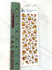 Assorted Gemstone Jewel & 3D Bubble Dot Stickers Borders Hearts Dots Candy Corn