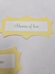 Creative Memories Set Of 11 Baby Title Scrapbook Die Cuts Blue Yellow Green