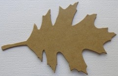 {10} ASSORTED FALL LEAVES – Autumn Leaf Foilage – Bare Chipboard Die Cut