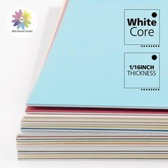 20 Pack 11×14″ Uncut Matte Boards Assorted Colors Backing for Frames Prints