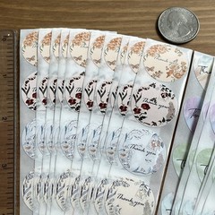 200pcs Cute Thank You Stickers 1” Small Business for Decorate Envelopes Sealing