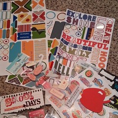 Mark Englebreit Multicolor Paper Cardstock Foam School Sports Embellishments Lot