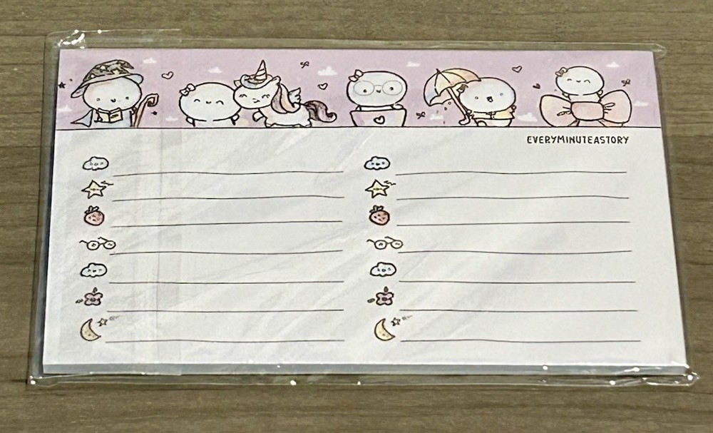 New Every Minute A Story Magical Small Sticky Notes Notepad EMAS