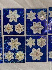 Mrs. Grossman’s Sticker Lot Silver Foil Snowflake Vintage 1995 10 Mods Sheet