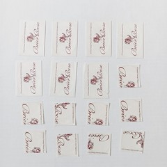 Set of 16 Brier Rose Victorian Flower Stickers – Oval And Circle