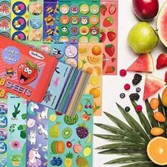 HORIECHALY Scratch and Sniff Stickers 68 Sheets Scented Stickers17 Different …