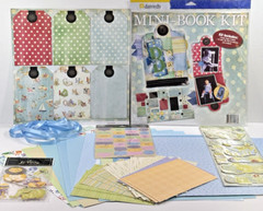 BABY BOY Theme Scrapbook Kit 12×12 Paper, Sticker, Embellishments, Tags ETC (B)