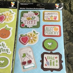 NOS Imaginisce Berrylicious Stickers, NICOLE INDUSTRIES, Patchwork ALPHABET