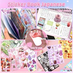 Portable 50-Page Sticker Book of 800 Aesthetic Stickers for Creative Projects