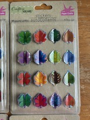 Lot of 6 Packs Crafter’s Square Pop Up Stickers Leaves & Arrows Scrapbooking 3D
