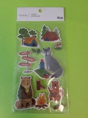 Recollections Summer Camp 3D sticker pkg (free ship $20 min US only)