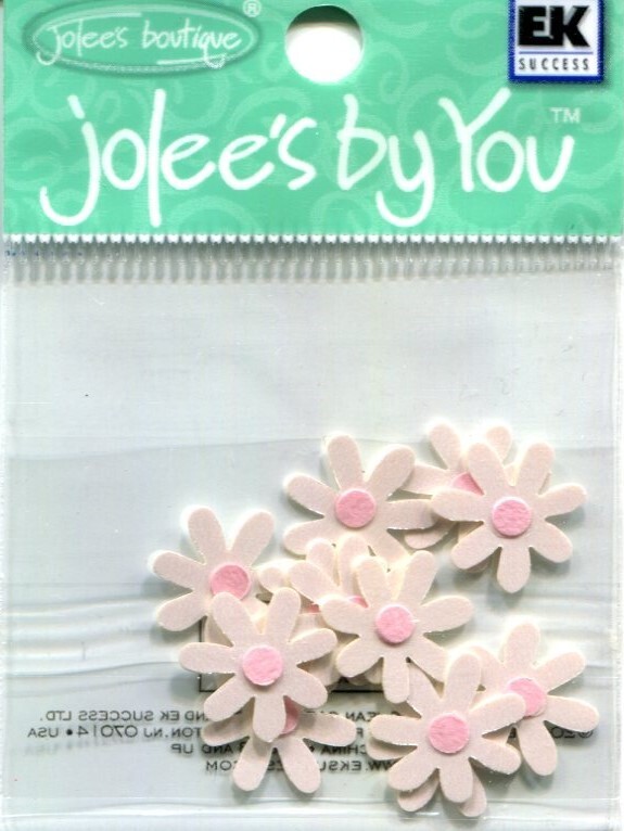 Pink Shasta, flower scrapbook 3D embellishment Jolee’s by You JJAA155