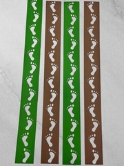 Creative Memories Footprints 12” Border Cardstock Die Cut Shapes 4 Pieces