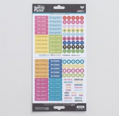 Day Planner To Do Stickers, Illustrated Faith Basics Planner 127 Pieces Elements