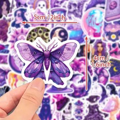 50pc Celestial Witchy Spooky Gothic Magic Sticker Pack Lot Laptop & Scrapbooking