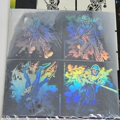 VINTAGE HASBRO LAZER BLAZERS G.I. JOE GI 3D HOLOGRAPHIC STICKERS NEW SEALED
