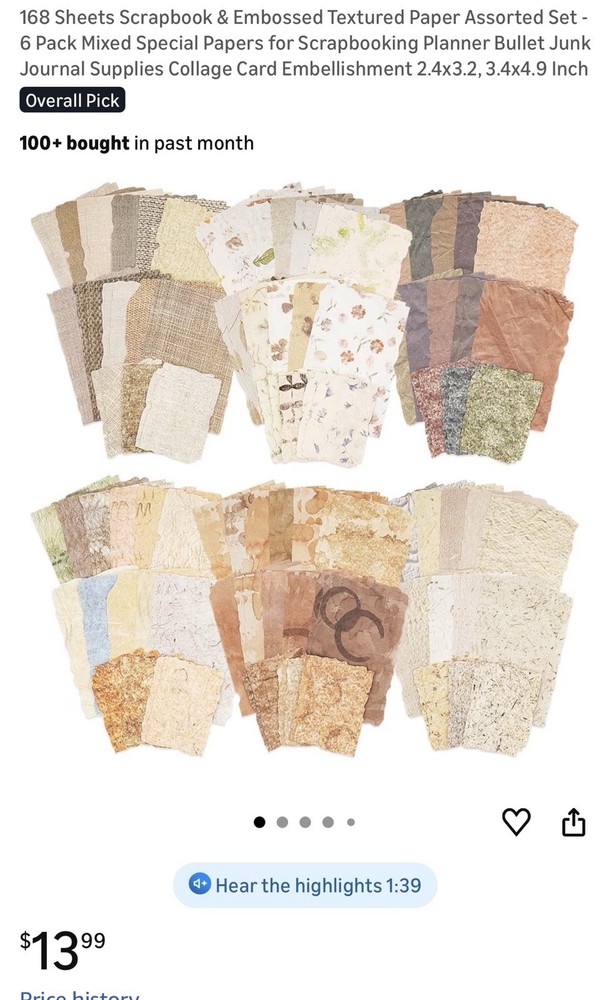 Scrapbook Papers Lot 168 Sheets