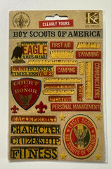 K & Company Clearly Yours Epoxy Stickers-Tim Coffey, Elizabeth Brownd, Americana