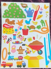 Vintage 1993 Mrs Grossman 3 Sticker 6″ x 8″ Sheets ~ Kids Clubhouse Toys Outdoor