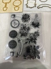ANNA GRIFFIN TREILLAGE STAMPS AND DIES AG-864H New