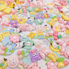 60Pcs Embellishments Cute Set, Flat Back Bulk Mixed Resin Ornament Scrapbooking