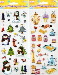 ~NEW~GROUP OF SEVEN~STICKER KING AND BEST CREATION CARD-MAKING STICKER SETS~