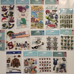 JOLEE’S BOUTIQUE Momenta Lot of 31 Packs Dimensional Scrapbooking Stickers