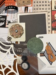 Junk Journal,Scrapbooking Lot, Halloween, Spooky Themed Supplies, Embellishments