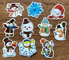 Christmas Stickers Skateboard Vinyl Laptop Luggage Decal Sticker Bomb Lot 100pc