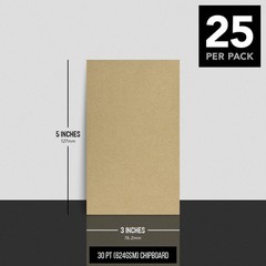 Brown Kraft Chipboard Sheets 3×5 25 Pack Multi Purpose Durable Acid Free