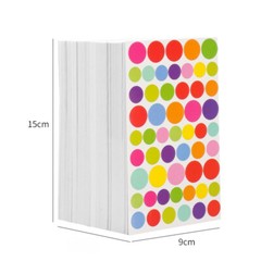 54 Sheets Colorful Heart Polka Dots Star Shape Stickers Rainbow Decorative Decal