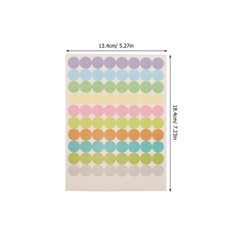 Removable Circle Stickers for Aromatherapy Bottles Small Colored Dot Labels