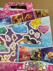 Disney Princess Sticker Kit 2 RepositionableStickerSheet 1 Foldable Scene63Stick