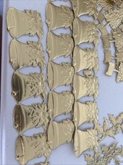 Anna Griffin DRESDEN TRIMS CHRISTMAS DIE CUTS Gold Foil Made in Germany