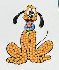 New! Pluto Disney STICKER Diamond Art Decor Scrapbooking Silly Dog