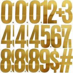 9 Sheets Large 6 Inch Number Stickers 0-9 Numbers, Self Adhesive and Waterproof