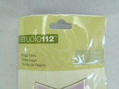 Studio 112 Title Page Sticker for Scrapbooking «CELEBRATE» (set of 3)