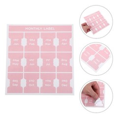 15 Sheets Month Index Label Sticker Planner Monthly Tabs Calendar Stickers