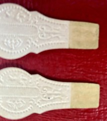 Set of 2 1920s Cuban Gold Cigar Bands – MINT New Old Stock – Unused Gold Gilt