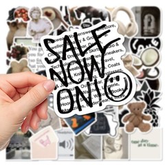 50pcs RETRO Vintage Stickers,Waterproof No Residue, 230