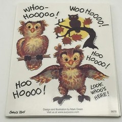 Suzy’s Zoo Scrapbooking Stickers 25 Sheets Owls Halloween Moon Owl