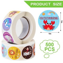 KELOOF Reward Stickers 1000 Pcs 1″ Diameter
